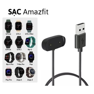 Dây sạc huami amazfit gtr 2/ gtr 2e / gts 2 /gts 2e /gts 2 mini/ pop/pro/ bip u amazfit t-rex pro gtr 2e