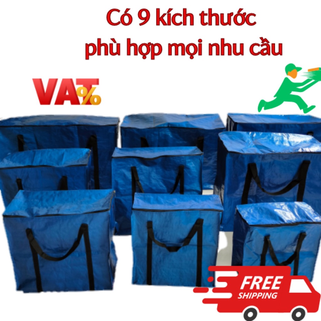 [CÓ 9 KÍCH THƯỚC] Túi dứa có dây kéo, may từ bạt chính hãng Tú Phương - Túi bạt đựng đồ chịu tải trên 20kg | BigBuy360 - bigbuy360.vn