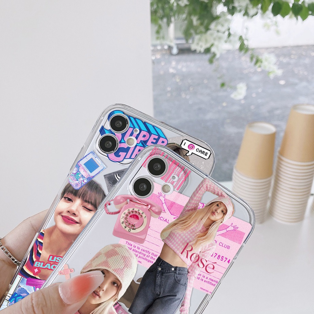 Ốp lưng LISA x RÓSE Black Pink PIUB09 PIUB10 Iphone 6/6s/7/8/plus/SE2020/X/Xs/XSmax/11/12/13/14/pro/promax