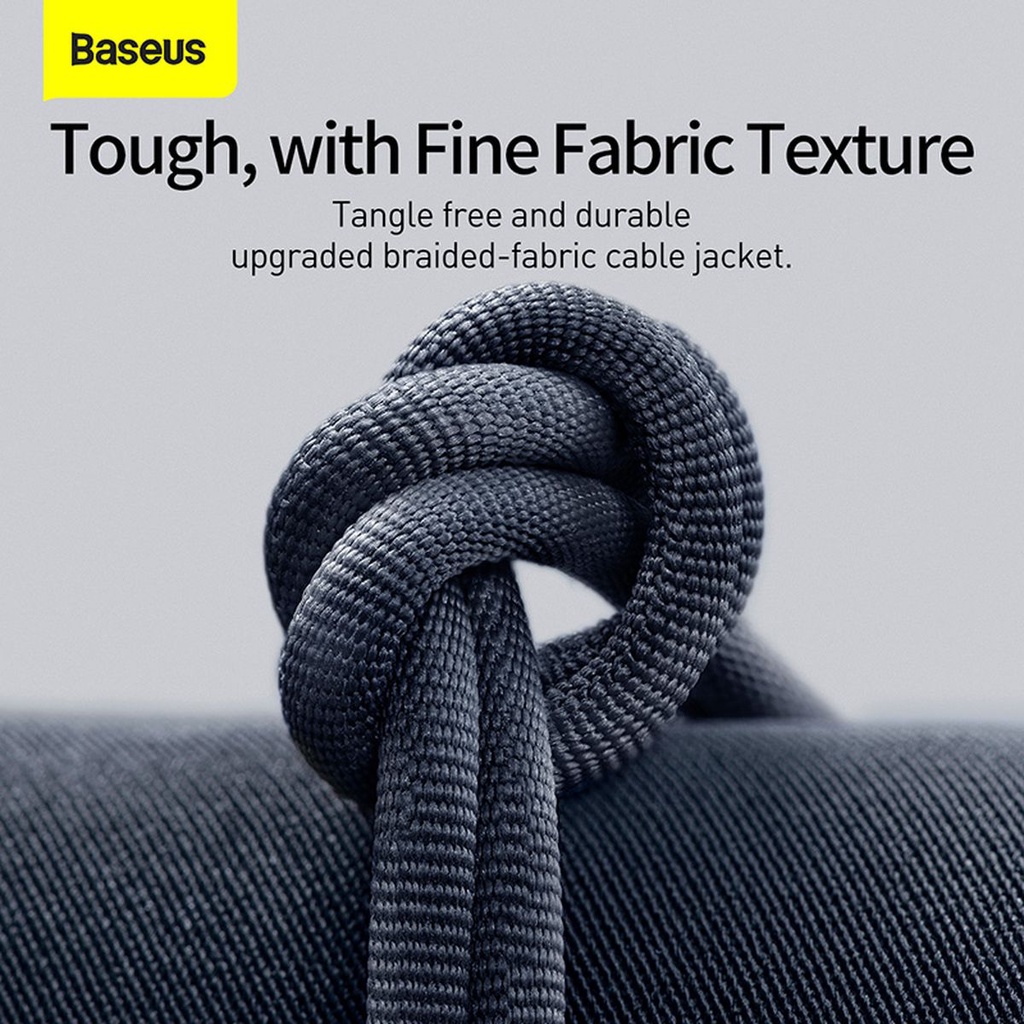 Cáp sạc nhanh 20W Baseus Crystal dây dù cao cấp siêu bền cho iPhone 12 13 14 11 pro max