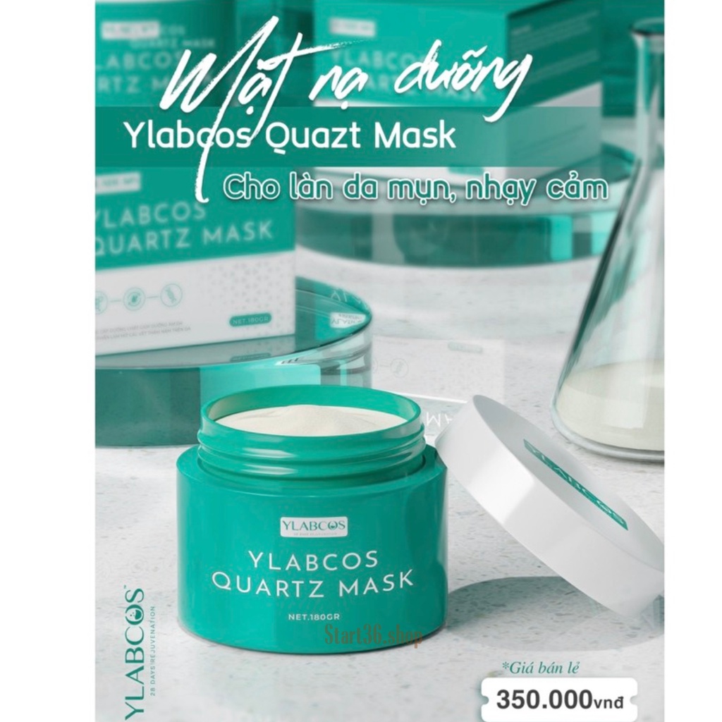 Mặt nạ Dr Lacir mặt nạ thạch anh khô Ylabcos quartz Mask giúp mờ thâm nám dưỡng ẩm dưỡng trắng thu nhỏ lỗ chân lông 180g