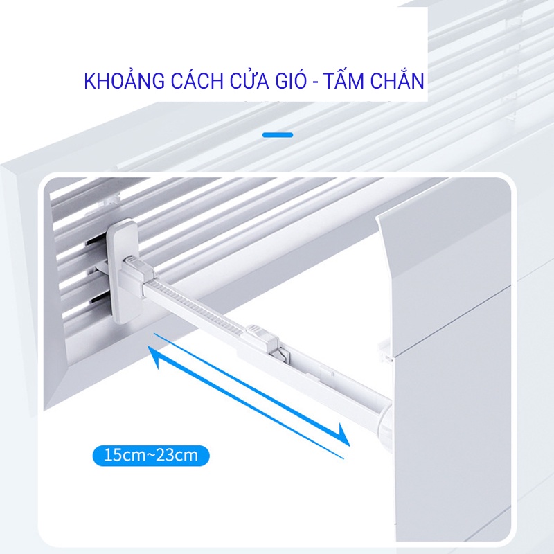 Chuyển gió dàn lạnh chắn gió điều hòa cho cửa gió [ 1200 "o" ] chuyển hướng gió máy lạnh VAFOFA ACD403