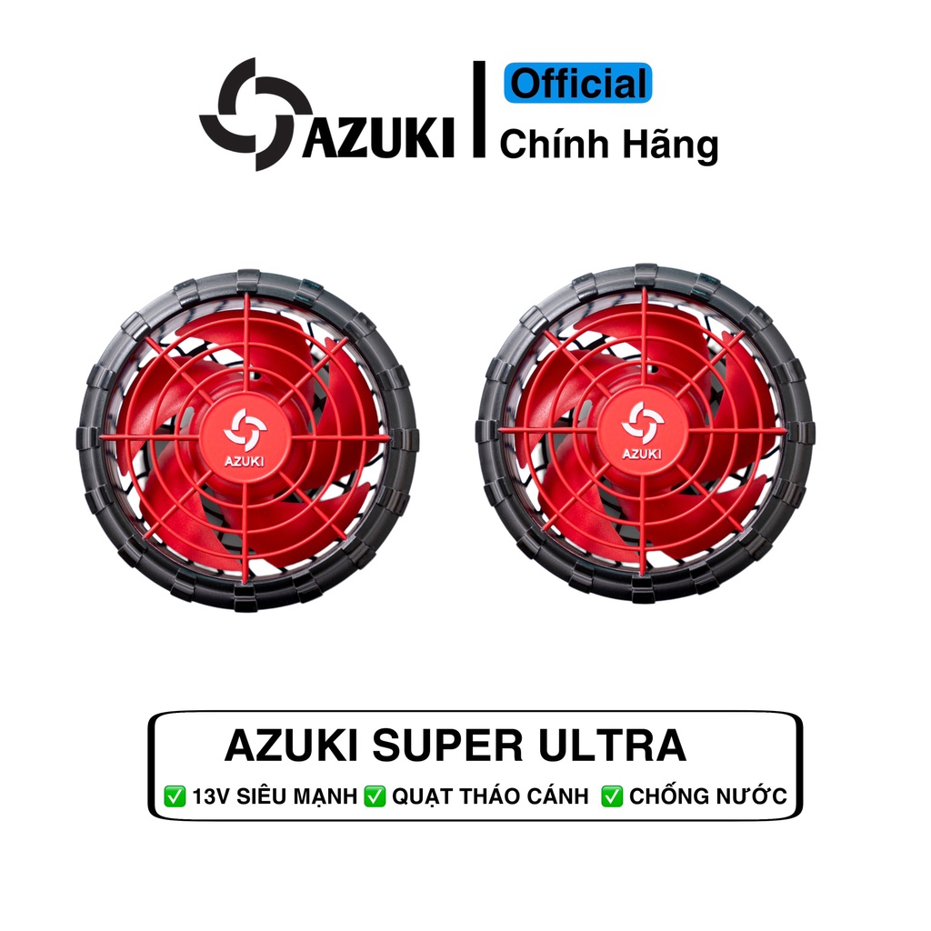 Bộ Phụ Kiện 𝗔𝗭𝗨𝗞𝗜 𝗦𝗨𝗣𝗘𝗥 𝗨𝗟𝗧𝗥𝗔 𝟮𝟬𝟮𝟯 Pin 26000mah Quạt 13V Siêu Mạnh