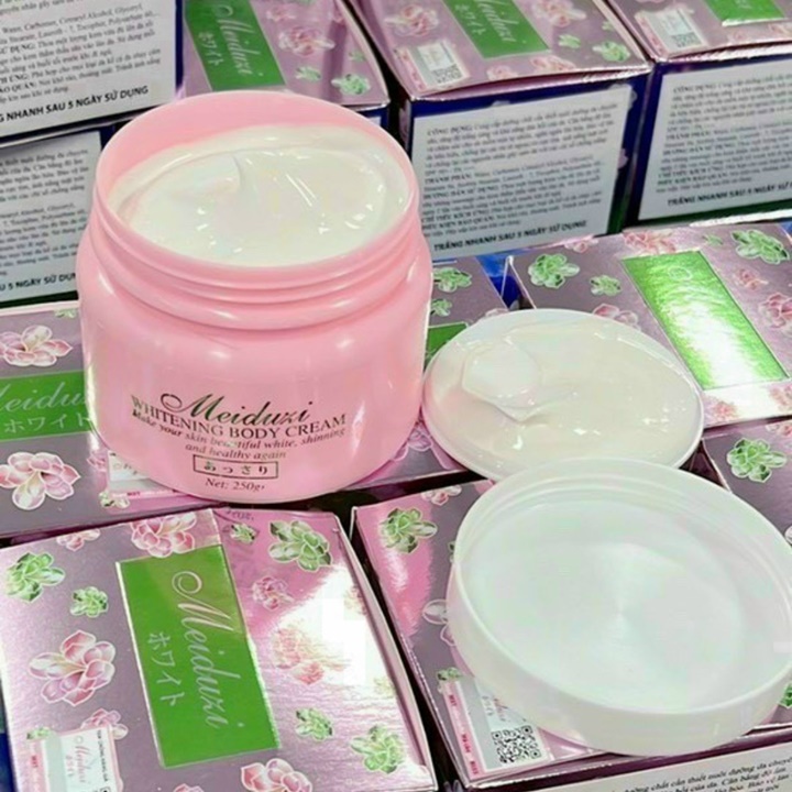 Kem Body MEIDUZI 250g Siêu Trắng Da , Bật Tone Thấm Nhanh, Không Bết rít – HV870