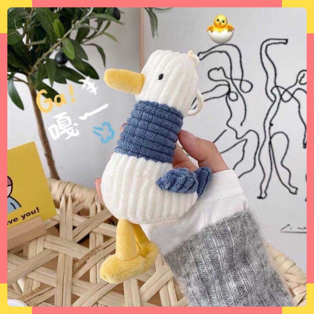 Móc Khóa Balo, Phụ Kiện BaLô, Vịt Nhồi Bông dễ thương cute