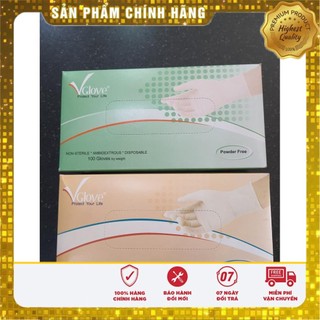  Găng tay y tế không bột Vglove - Hộp 100 chiếc HÀNG SẴN- CAM KẾT CHUẨN HÃNG 