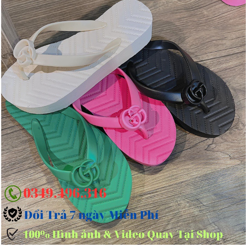 Dép nữ quai kẹp thời trang Quảng Châu cao cấp chất liệu xốp nhẹ đủ màu full hộp