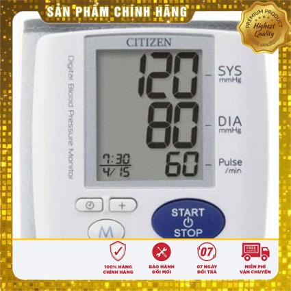 Máy đo huyết áp cổ tay Citizen CH-617 (Trắng)