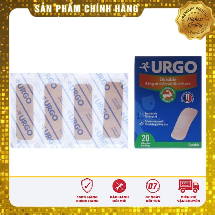 Băng cá nhân  Urgo Durable hộp 20 miếng