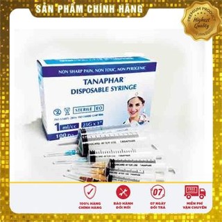 1 hộp Bơm tiêm 1ml, 3ml, 5ml, 10ml,50ml tanaphar