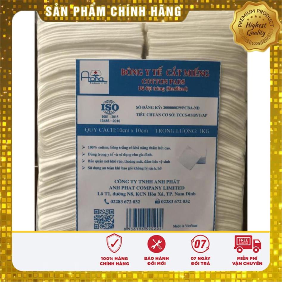 BÔNG CẮT MIẾNG 10cm x 10cm - Alpha