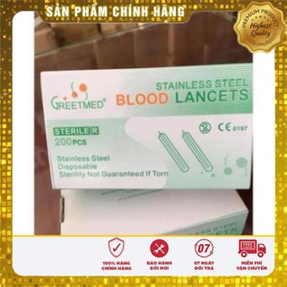 KIM LỄ MỤN - KIM CHÍCH MÁU BLOOD LANCET HỘP 200 cây