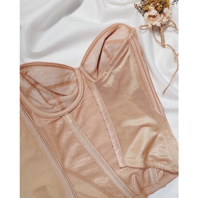 Áo corset nâu trơn 2hand