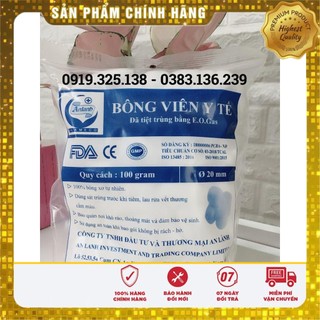 Bông viên y tế gói 100g -  An Lành