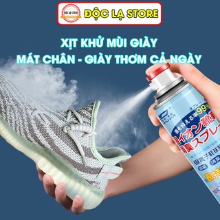 Chai Xịt Khử Mùi Giày Dép NaNo Bạc, Xịt Khử Mùi Hôi Chân Thơm Mát 24h, An Toàn Cho Da