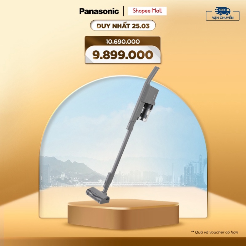 [ Máy Hút Bụi Không Dây Panasonic MC-SB53KH046 - Đa năng 3 trong 1 - Công nghệ chống rối hiệu quả - Cảm biến bụi thông m