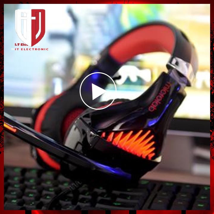 Tai nghe chụp tai máy vi tính laptop chuyên game Microlab G6 headphone có dây