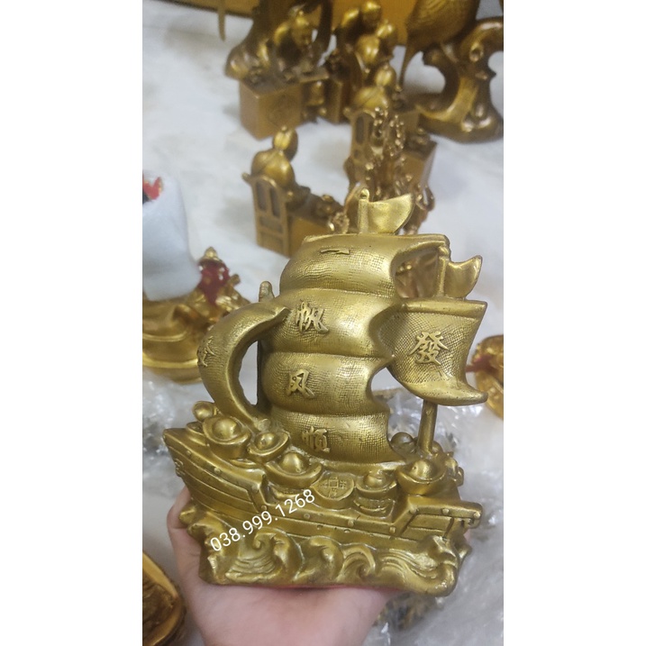 Thuyền buồm bằng đồng thuyền buồm thuyền rồng phong thuỷ thuận buồm suôi gió