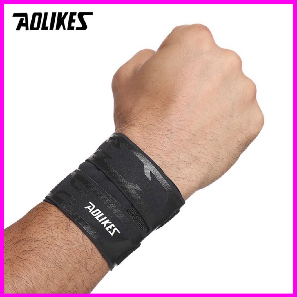 Quấn bảo vệ cổ tay AOLIKES A-7930 đàn hồi thoáng khí Sport wrist protector Băng cổ tay HW-7930 Quấn cổ tay 7930 ddcg3
