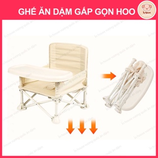 Ghế Ăn Dặm Gấp Gọn HOO BOOSTER kiểu dáng Hàn Quốc Siêu Nhẹ Cho Bé