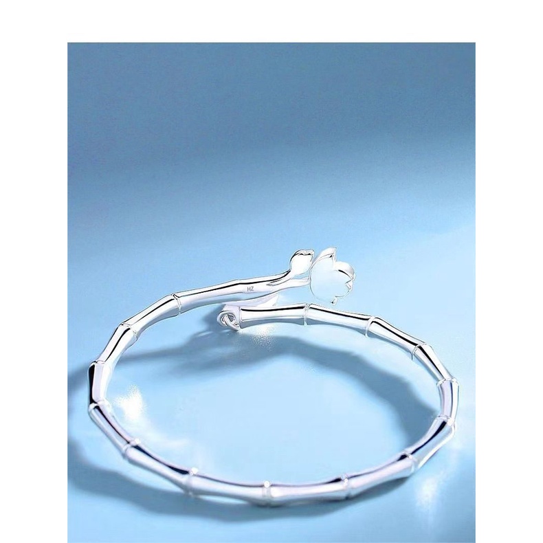 Vòng tay bạc - bạc S925 -hình cây trúc-HOPONO