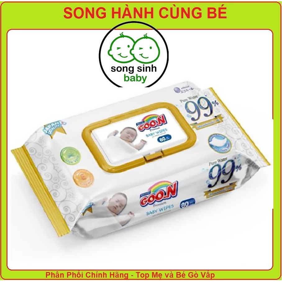 Khăn ướt GOO.N Premium Baby gói 80 miếng