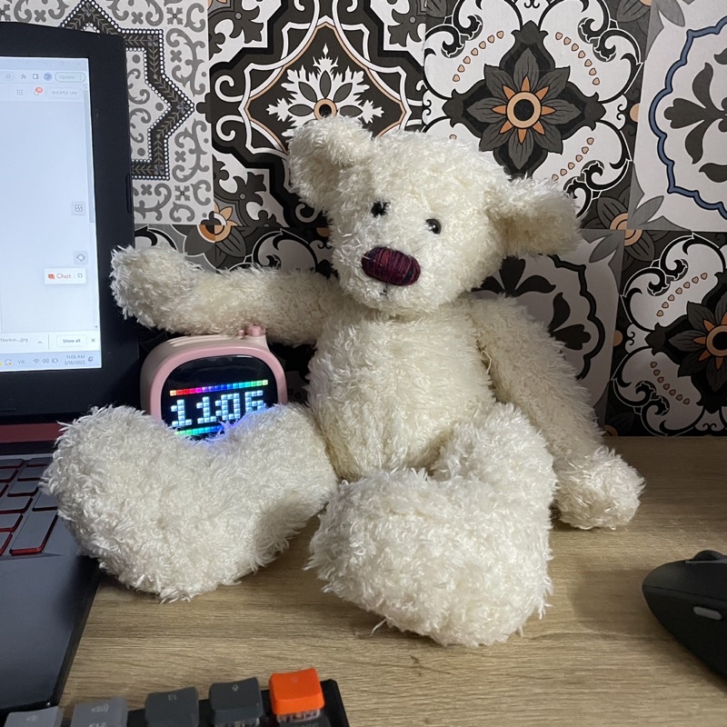 Gấu bông Teddy bear gấu bông gà ôm con tem Russ
