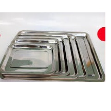 Mâm y tế chữ nhật (Inox 201)