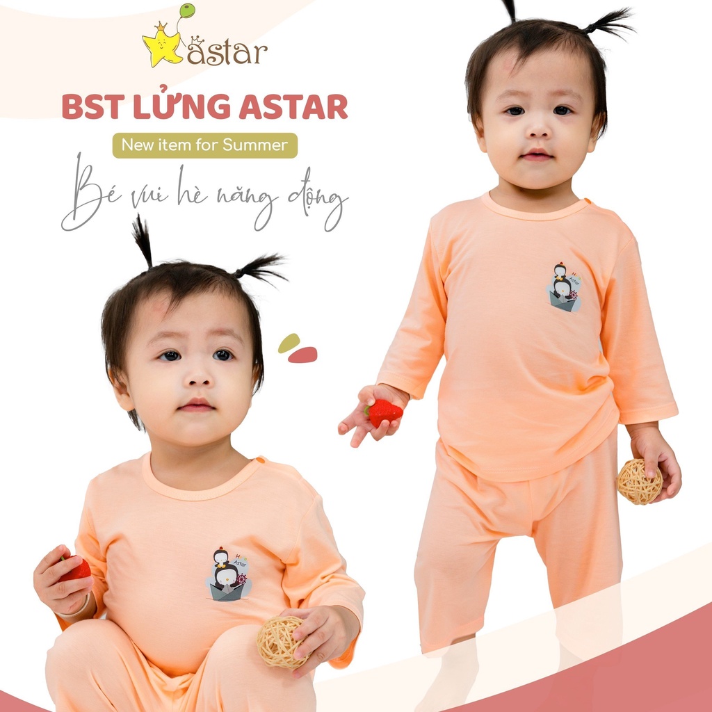 Bộ Quần Áo Lửng Vải Sợi Tre Astar Cho Bé 7-20kg