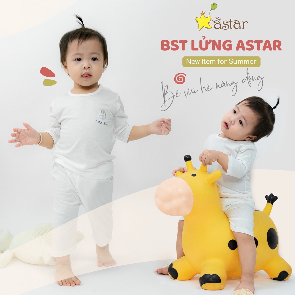 Bộ Quần Áo Lửng Vải Sợi Tre Astar Cho Bé 7-20kg