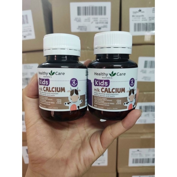 DHA và CANXI MILK Heathycare Úc mẫu mới nhất