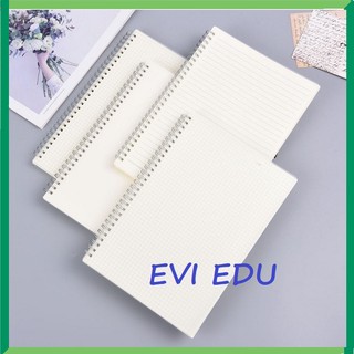 Sổ caro 160 trang khổ a6 / a5 - sổ tay lò xo bìa trong suốt