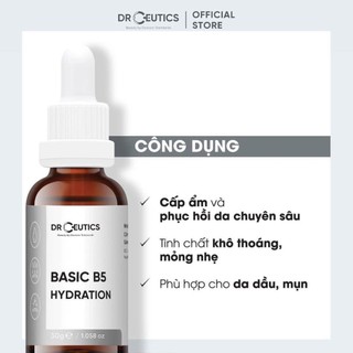 Serum Cấp Ẩm Phục Hồi Cho Da Dầu Mụn DrCeutics B5 Basic Hydration 30g/100g