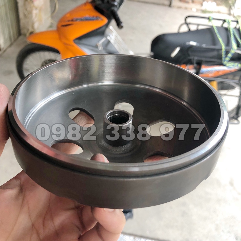 Chuông nồi côn sau đóng sơ mi gang chống rung ga đầu cho xe ga honda airblade, lead,vairo,click,pcx,sh,sh mode,scr