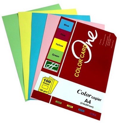 Giấy bìa, giấy màu A4 One DL160gsm