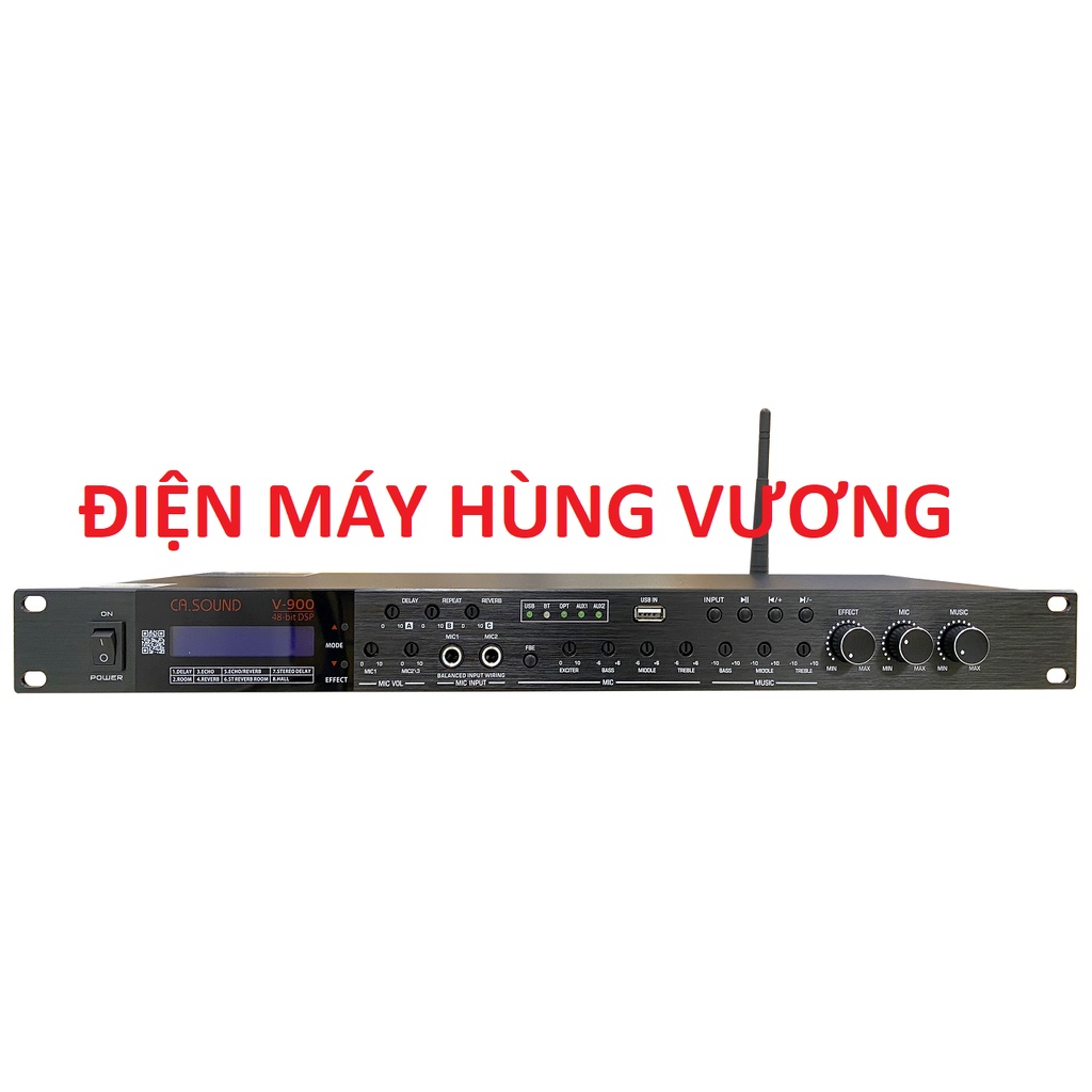 Vang cơ Casound V - 900 có echo, reverb - 8 chế độ chỉnh, kết nối AV. Taiwan/ Madeinchina.