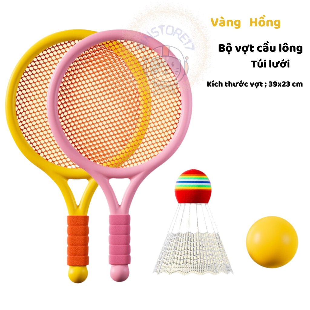 Bộ Vợt Đánh Cầu Lông Tennis Cho Trẻ Em Nhiều Màu Sắc