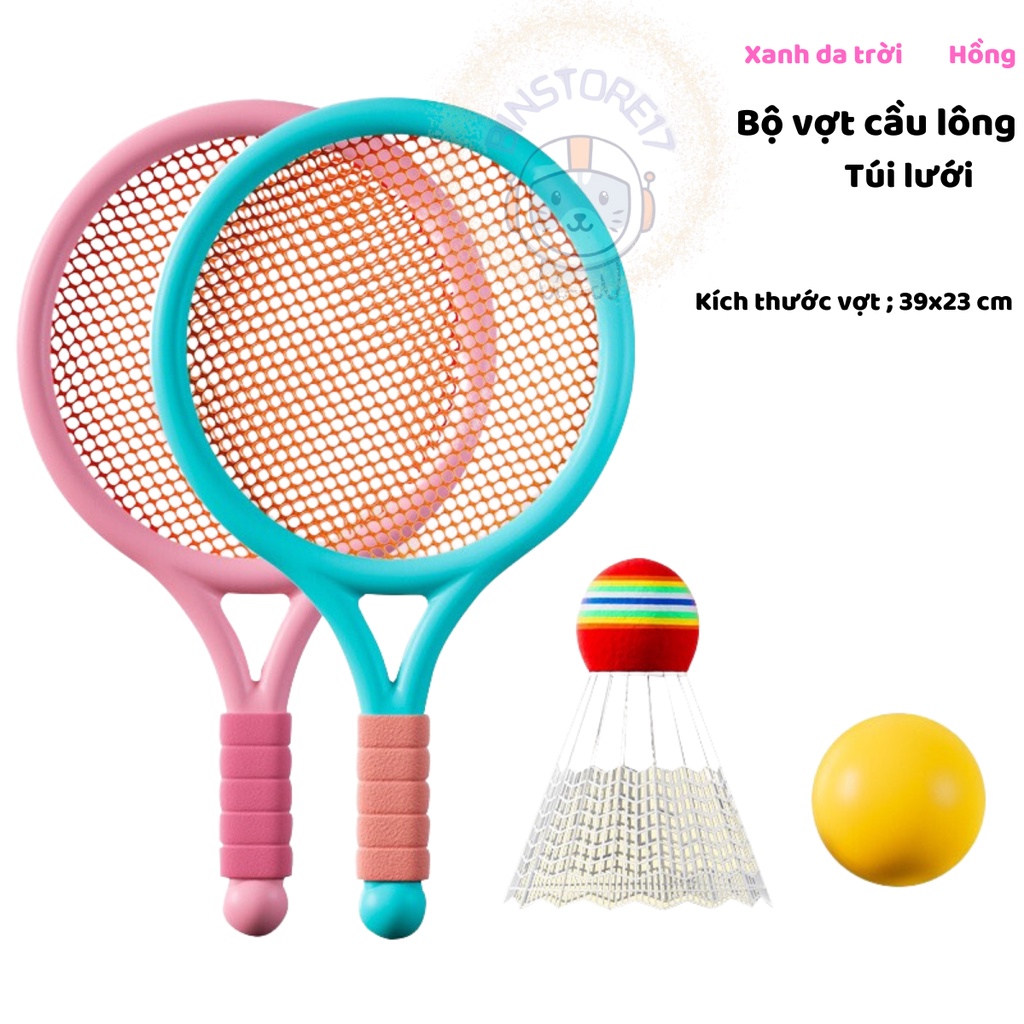 Bộ Vợt Đánh Cầu Lông Tennis Cho Trẻ Em Nhiều Màu Sắc