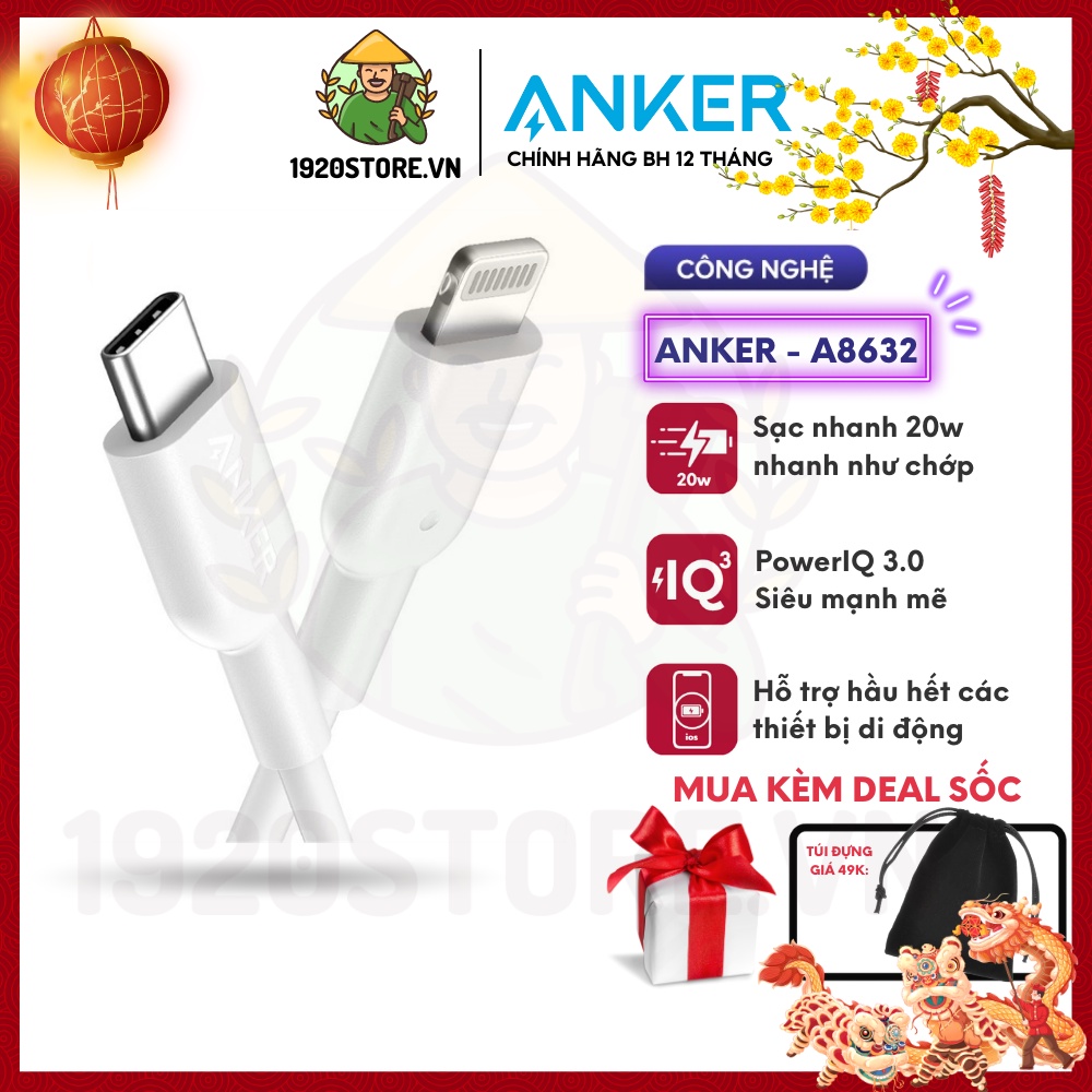 Củ sạc ANKER PowerPort III Nano 20W USB PD Type C 20W - A2633 - Chính Hãng BH 12 Tháng