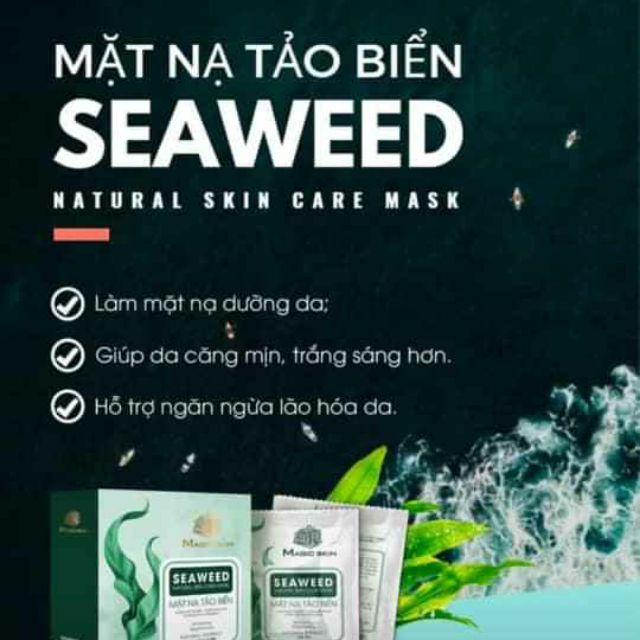 Mặt nạ tảo Magic Skin Dưỡng ẩm Dưỡng trắng Ngăn ngùa lão hóa