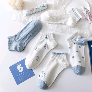Tất/vớ gấu xanh cổ ngắn siêu cute