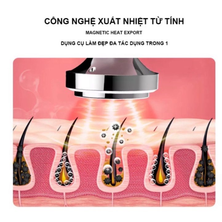 Máy điện di đẩy tinh chất massage mặt phẳng ION giúp nâng cơ tươi mới làm trắng sáng chống ô xy hóa da