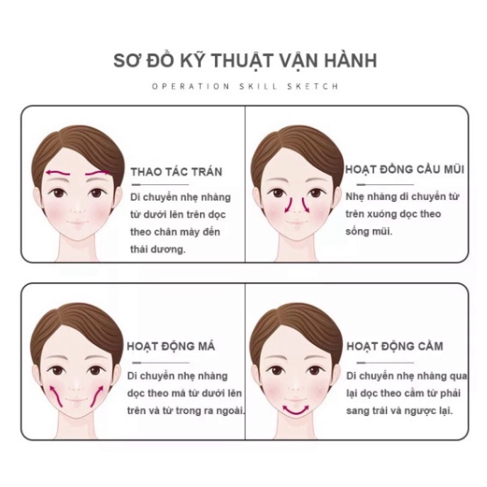 Máy điện di đẩy tinh chất massage mặt phẳng ION giúp nâng cơ tươi mới làm trắng sáng chống ô xy hóa da