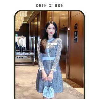 Đầm thiết kế Doly dress Váy len kim họa tiết