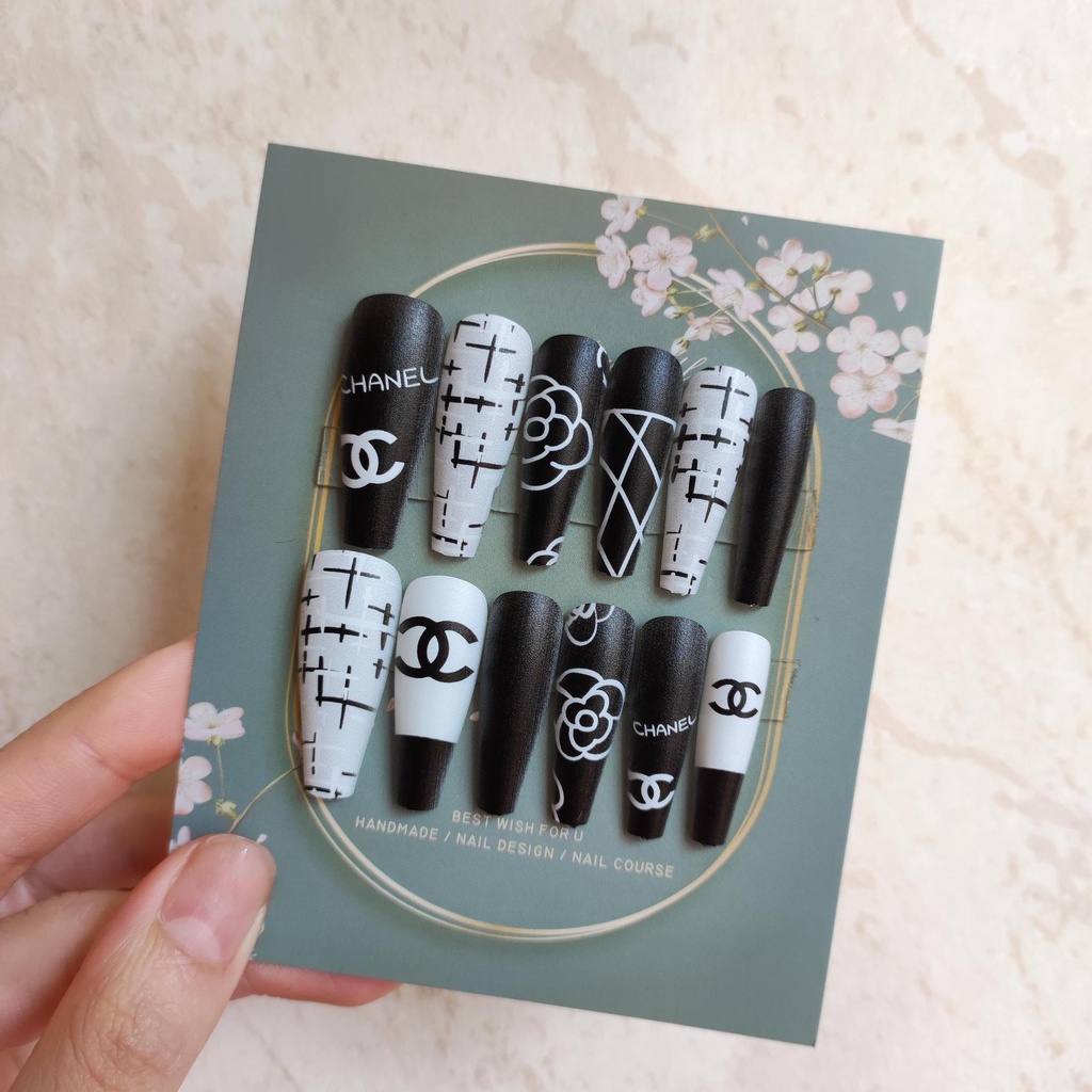 Set 24 Móng tay giả,móng úp dạng dải móng,thang móng DY01-DY50 kèm keo silicon,dũa