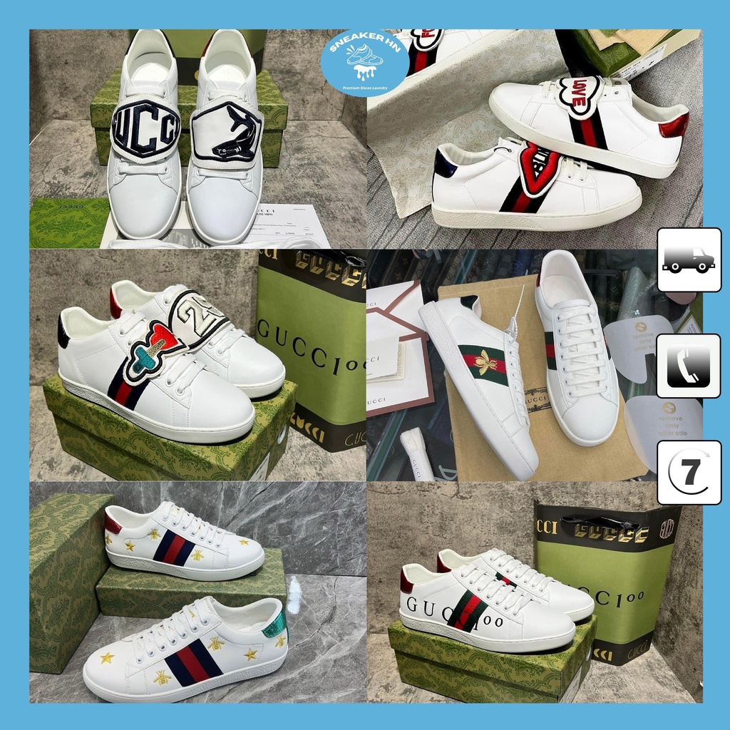 Giày Sneaker - Giày Thể Thao Cao Cấp Bản Chuẩn Ong Thêu Full Size Nam Nữ
