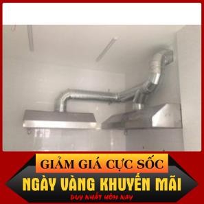 Phi 200mm - Ống bạc thông gió máy hút mùi