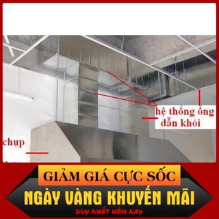 Phi 200mm - Ống bạc thông gió máy hút mùi