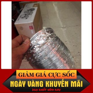 Phi 100mm (Lắp vừa ống 90)-Ống bạc thông gió, máy hút mùi dài 1m - 8m
