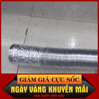 Phi 100mm (Lắp vừa ống 90)-Ống bạc thông gió, máy hút mùi dài 1m - 8m